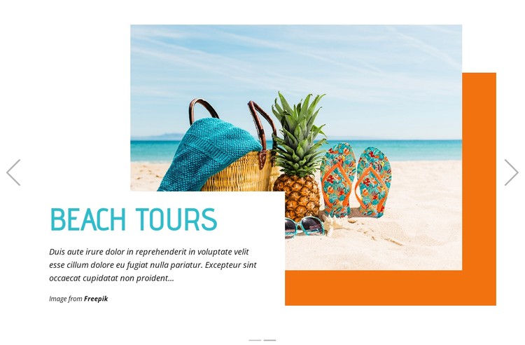 Beach Tours CSS Template
