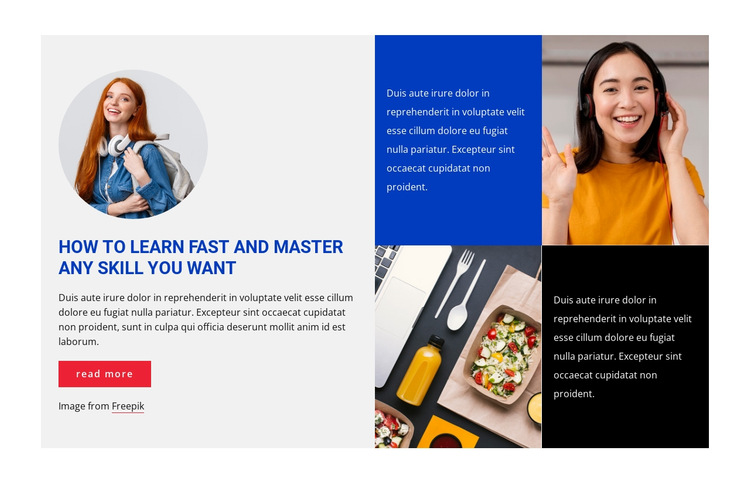How upgrading your skills HTML5 Template