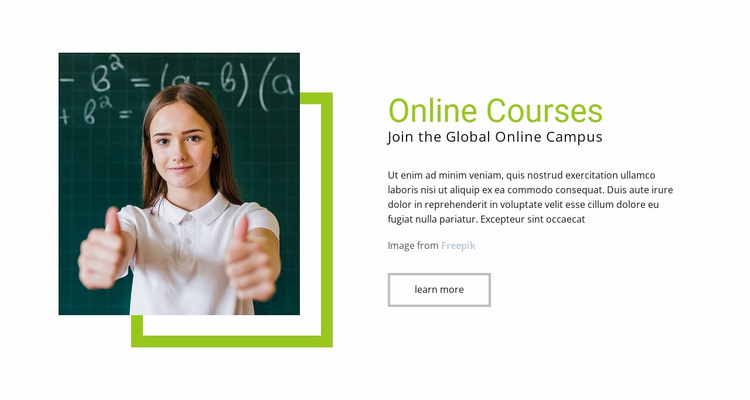 Online Courses Website Template