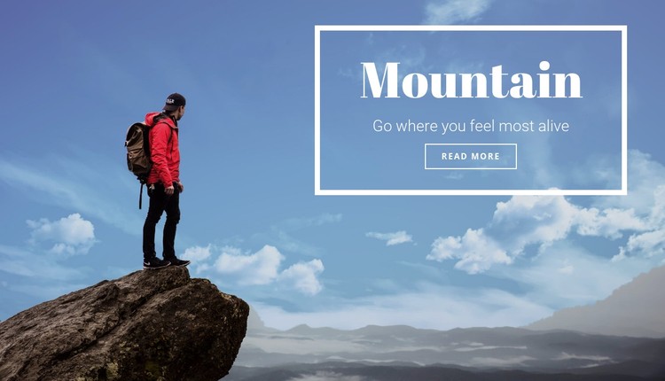 Mountain calling  CSS Template