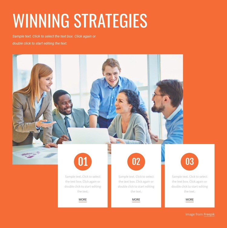 Winning strategies HTML5 Template