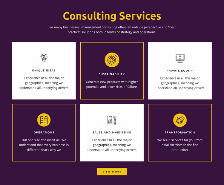Global consulting services Website Design