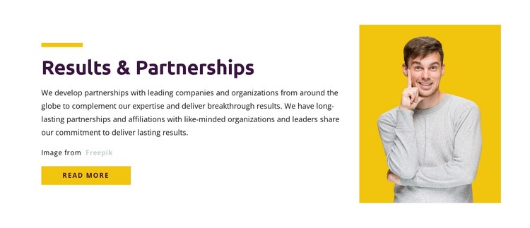 Results & Partnership CSS Template