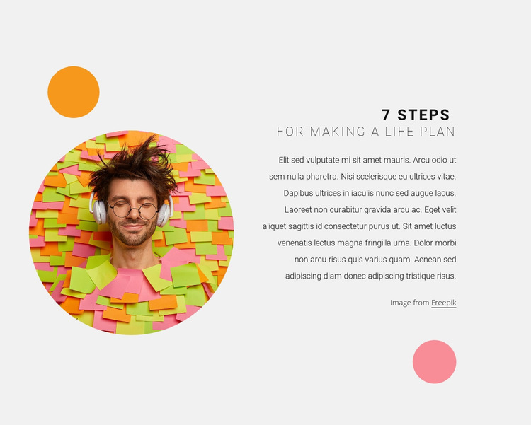 Plan your steps HTML5 Template
