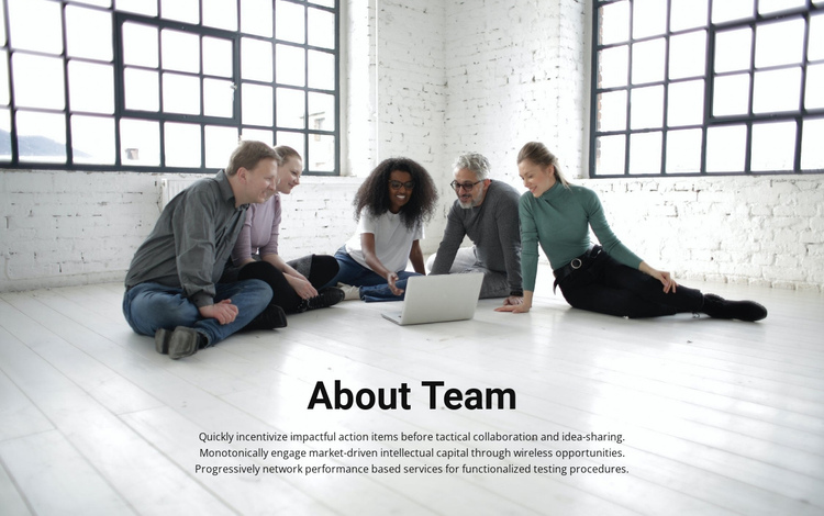 About coach team One Page Template