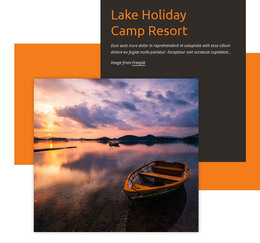 Lake Camp Resort Ecommerce Website
