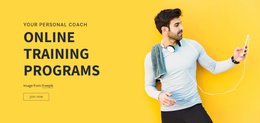 Online Training Programs Simple Website Template