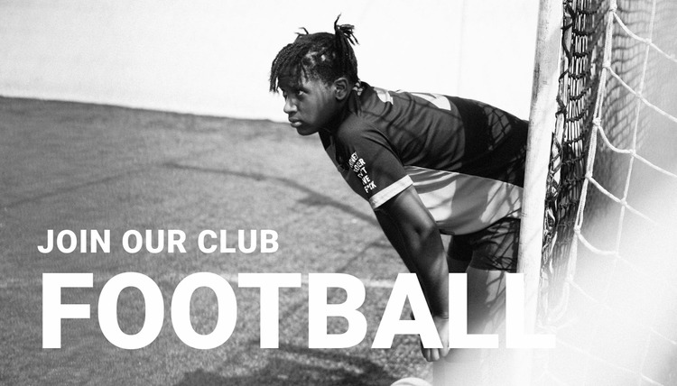 Football club WordPress Website Builder