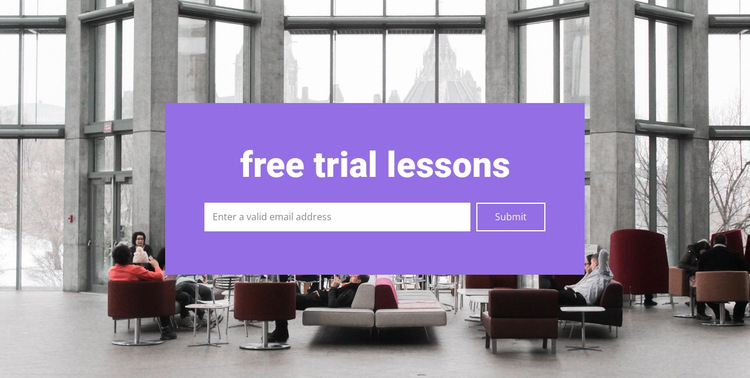 Free trial lessons Website Builder Templates