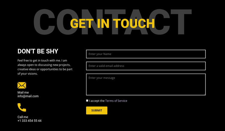 Touch site