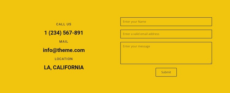 We will contact you CSS Template