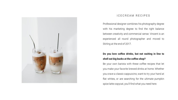 Two cold coffees CSS Template