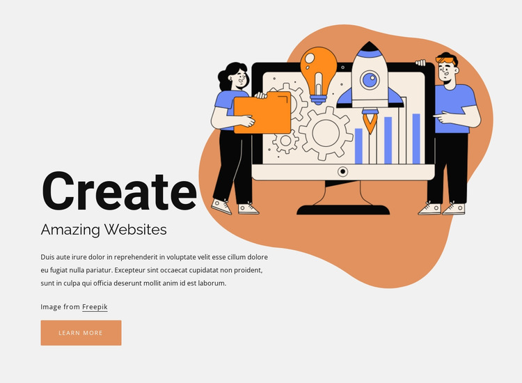 Create your page HTML5 Template