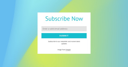 Subscribe Form On Gradient Background Easily Creating