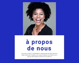 À propos de nous Générateur de site Web
