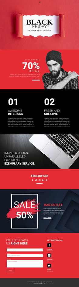 Sale HTML Templates