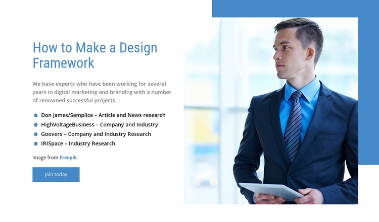 Our management consulting services Website Template