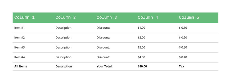 classic-table-with-green-header-html-template