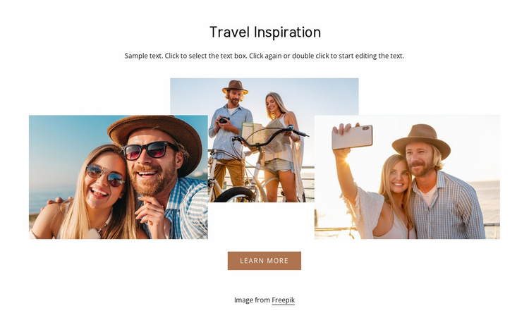 Travel inspiration Website Template