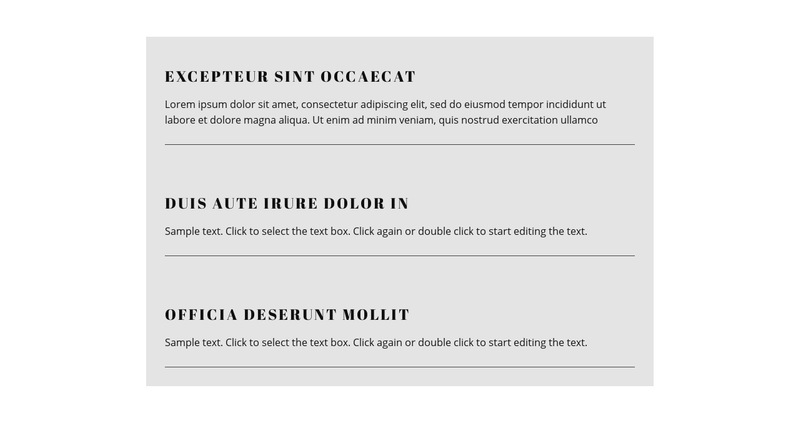Sample List Wix Template Alternative Sample List Wix Template Alternative