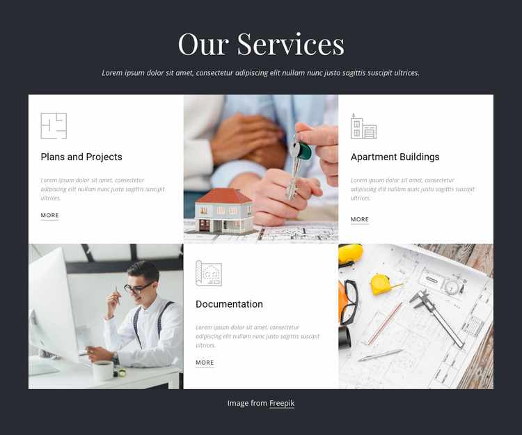 Engineering and planning firm Website Mockup