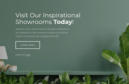 Furniture Showroom Design Landing Page Template