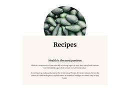 Recipe HTML Templates