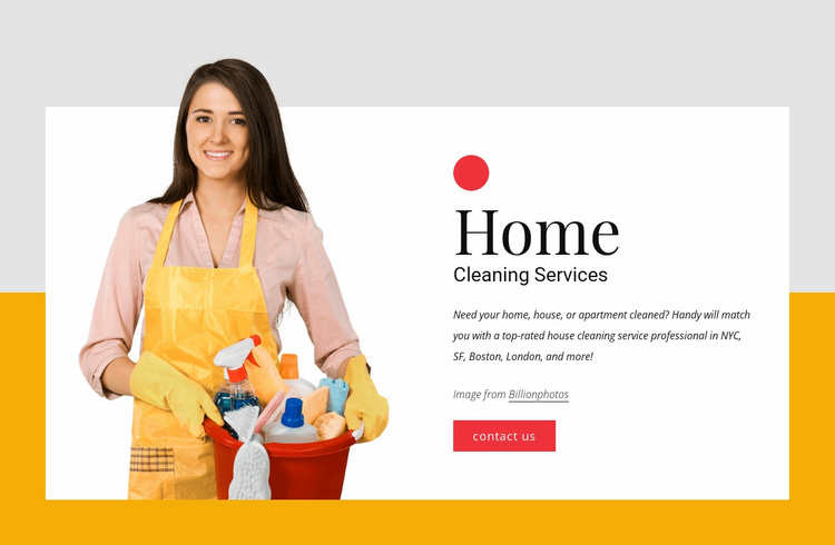 Eco-friendly home cleaning service Landing Page