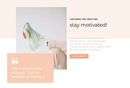 Sport Starts With Style Multipurpose Theme