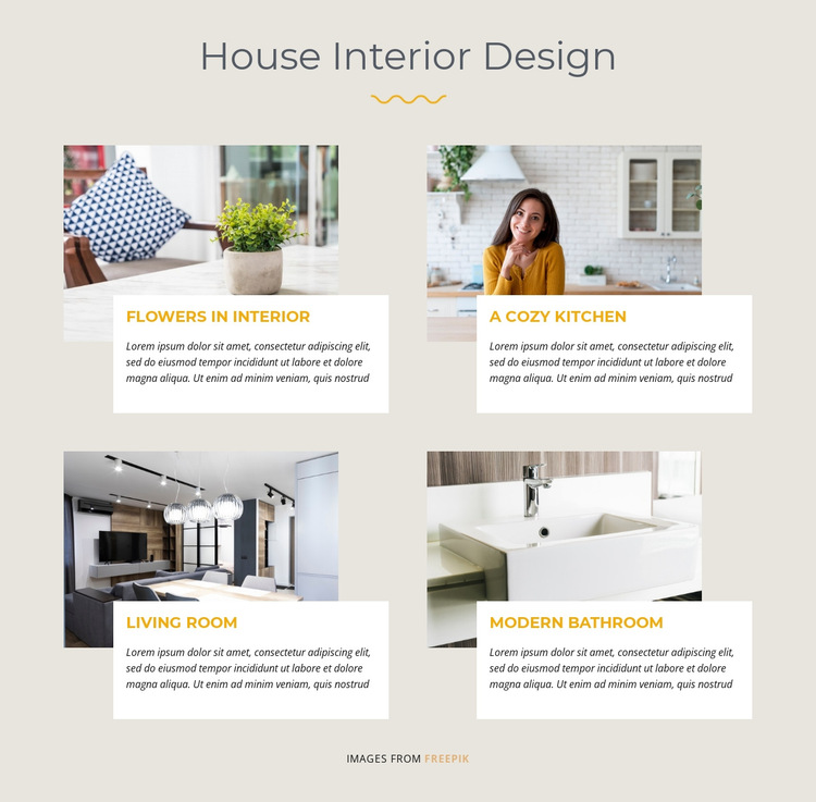House Interior Design HTML5 Template