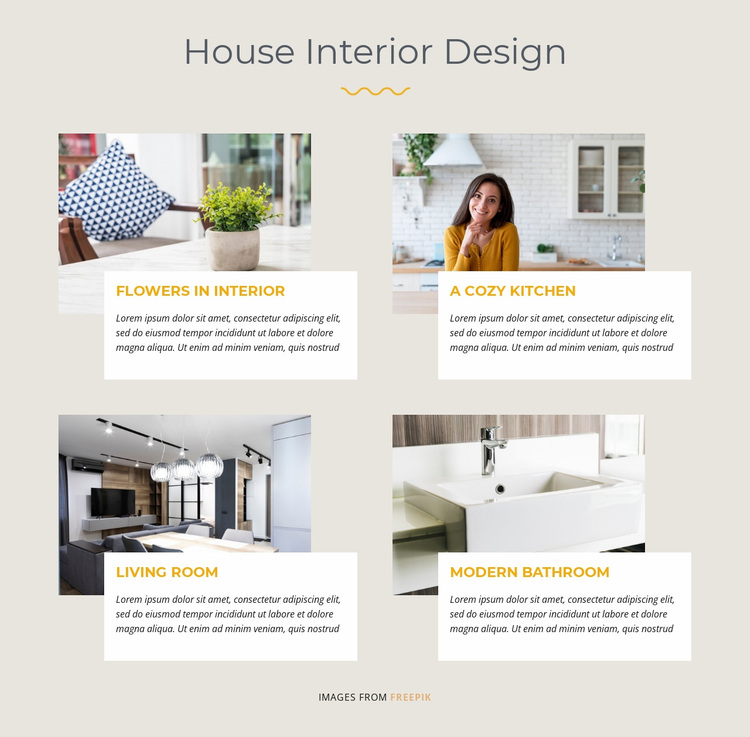 House Interior Design Website Design