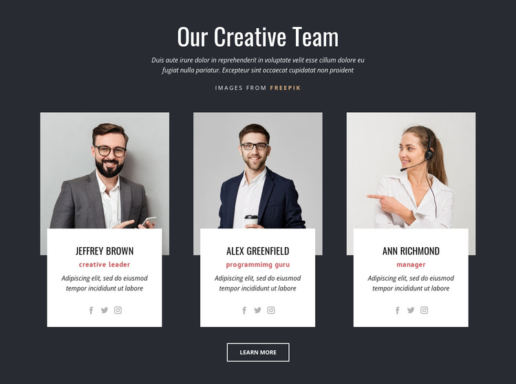 Branding experts One Page Template