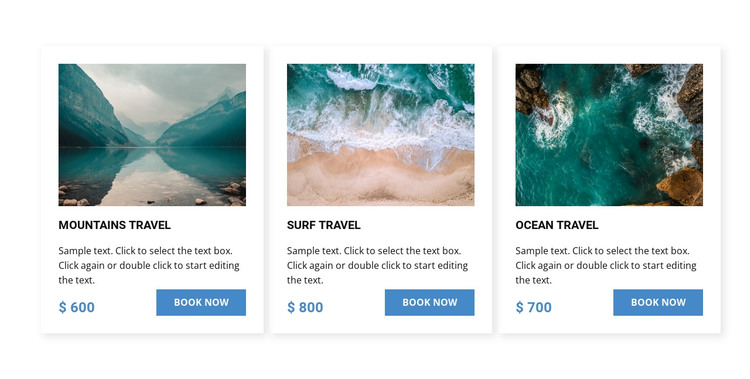 Ocean travel HTML Template