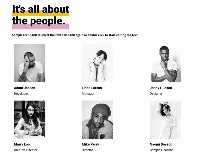 It S All About The People Website Template