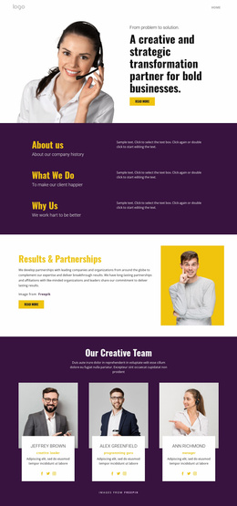Creative Strategy In Business Portfolio Responsive Wordpress Theme