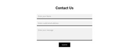 Grey Contact Form