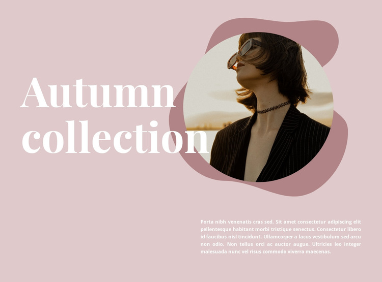 Autumn collection on sale HTML5 Template