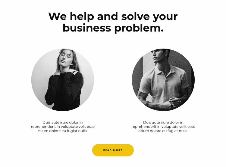 Two people Landing Page