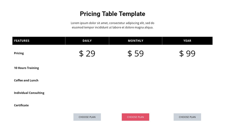 Competitive pricing One Page Template