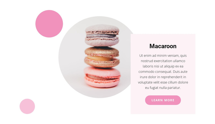 Macaroon recipes WordPress Theme
