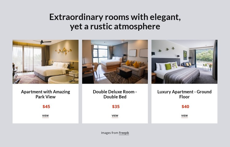 Extraordinary Rooms HTML Template