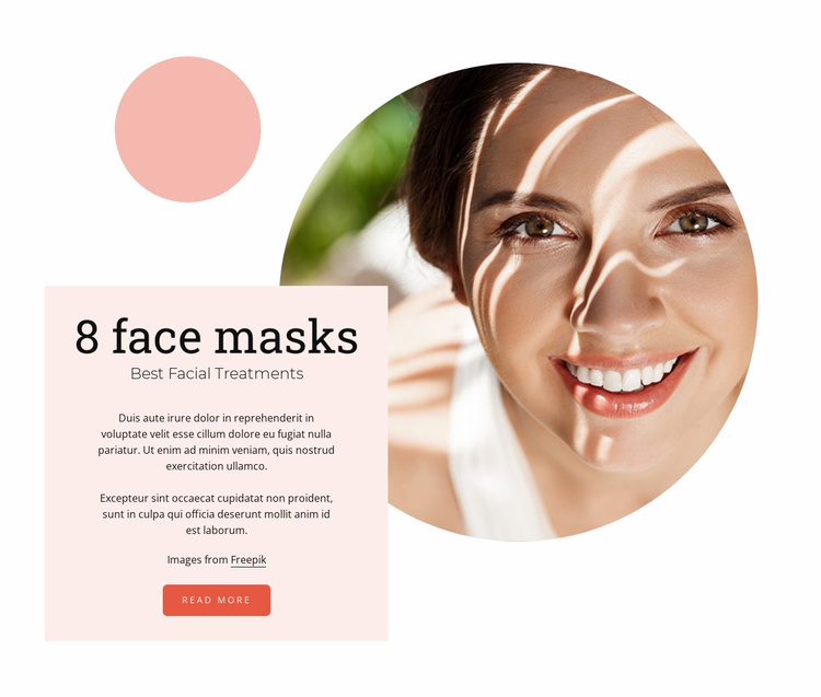 Face masks site Design