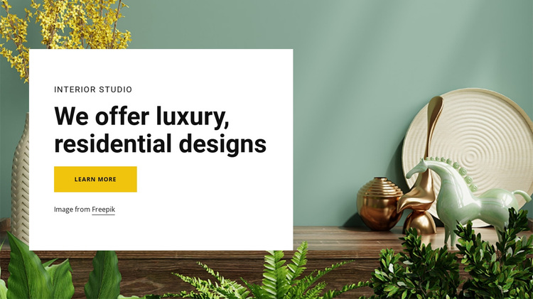 We offer luxury designs Joomla Page Builder