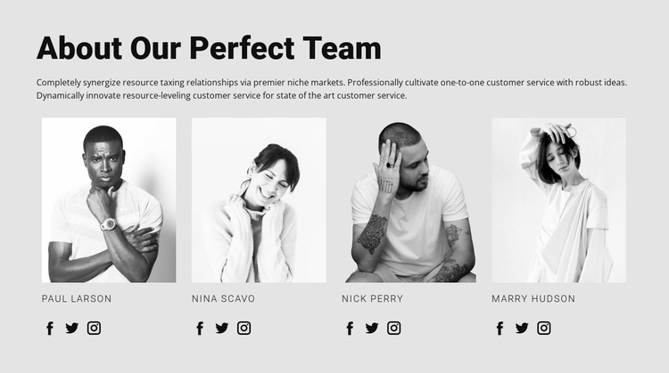 Meet our master stylists Website Design