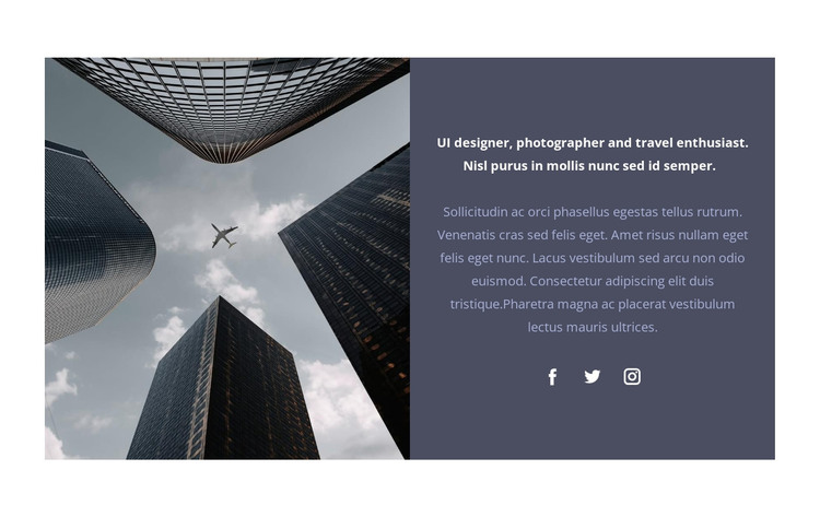 The most modern HTML Template