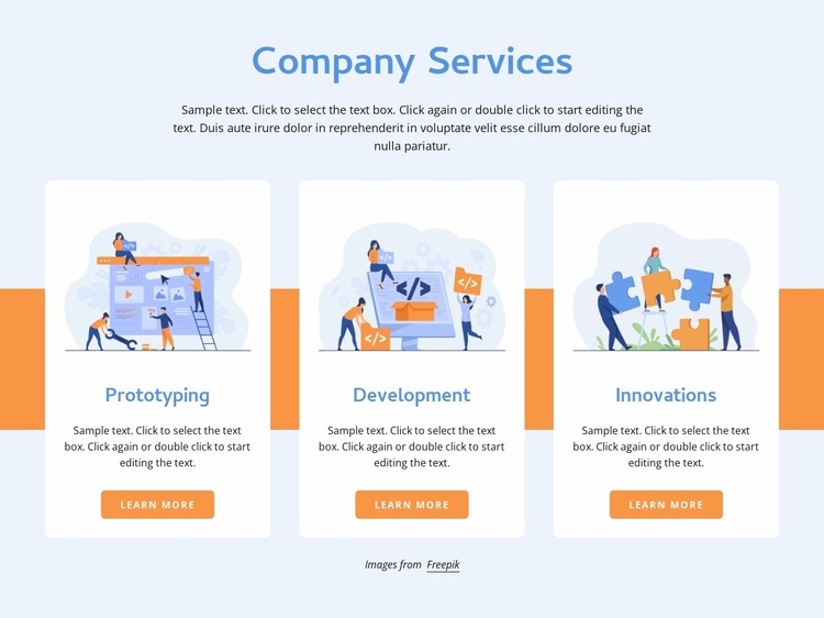 Prototyping and development Website Design