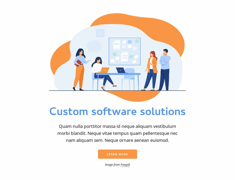 Software solutions Website Mockup