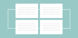 Four Texts And A Border WordPress Themes