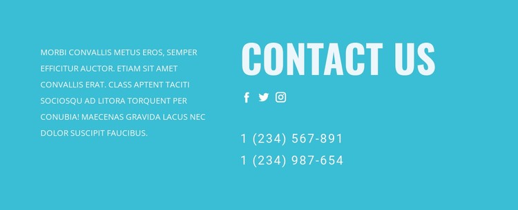 Contact our support team CSS Template