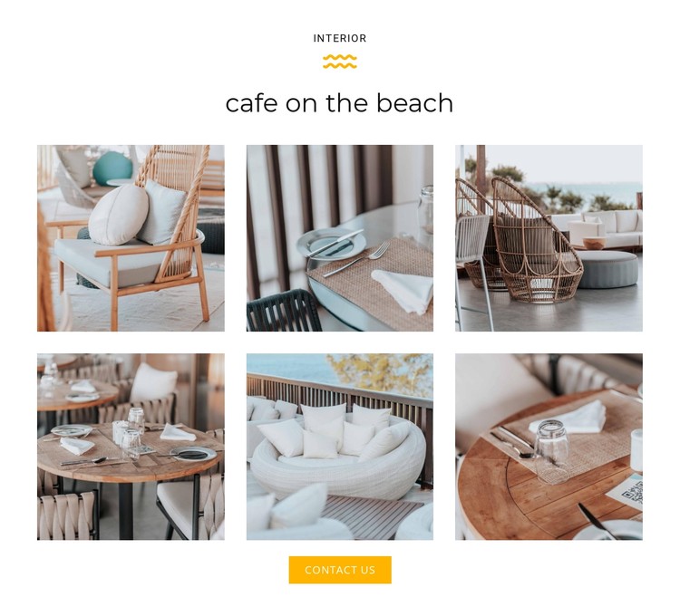 Six pictures of the cafe CSS Template